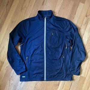 Nike Men's Navy Performance Jacket with Contrast Zipper